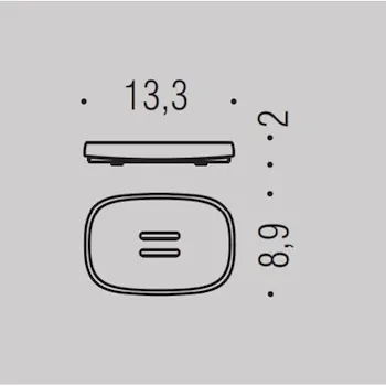 Trenta bath mood porta sapone da appoggio marrone codice prod: B30400C02 product photo Foto1 L2