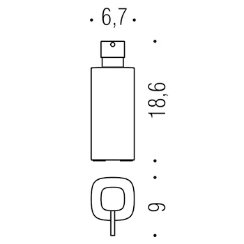 Trenta dispenser sapone da appoggio cromato codice prod: B93410CR product photo Foto1 L2
