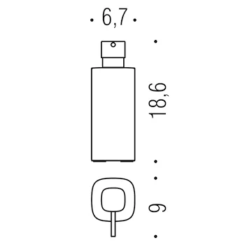 Trenta dispenser sapone da appoggio nero opaco codice prod: B93410NM product photo Foto1 L2