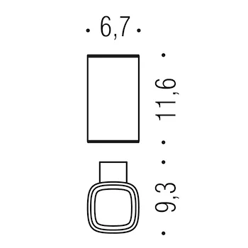 Trenta porta bicchiere a parete grafite opaco codice prod: B30020GM product photo Foto1 L2
