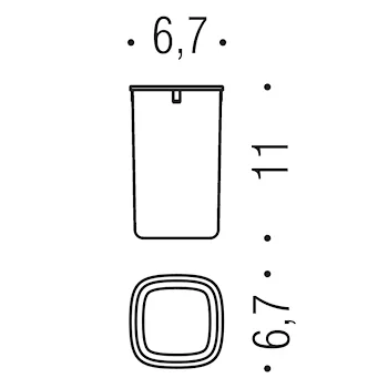 Trenta porta bicchiere a parete grafite opaco codice prod: B30020GM product photo Foto2 L2