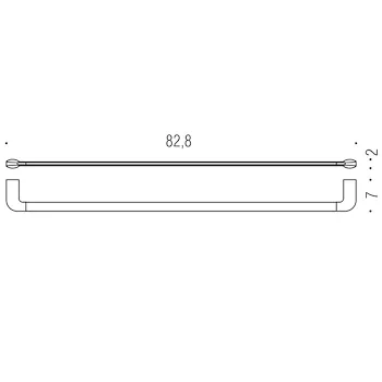 Trenta porta salviette 82,8 cm cromato codice prod: B3011XLCR product photo Foto1 L2