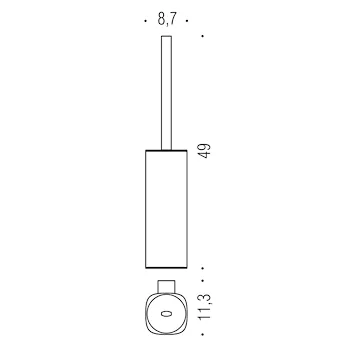 Trenta porta scopino a parete cromato codice prod: B30070CR product photo Foto1 L2