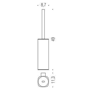Trenta porta scopino a parete grafite opaco codice prod: B30070GM product photo Foto1 L2
