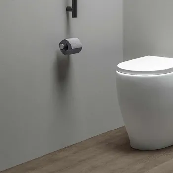 Elegance porta rotolo singolo nero opaco ral 9011 codice prod: ELPRTDNREV product photo Foto3 L2