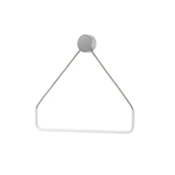 Ring portasalviette triangolare cromato/bianco codice prod: EVRGPSCRC product photo Default L2