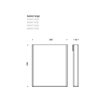 TAPE STORAGE BASKET LARGE NERO codice prod: EVTPBKLAN product photo Foto1 L2