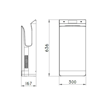 Asciugamano a pavimento elettrico Speed max 500, 850W bianco lucido codice prod: SM-500AB01JT000 product photo Foto1 L2