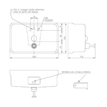 Dispenser sapone manuale orizzontale inox lucido codice prod: BLU7003C product photo Foto1 L2