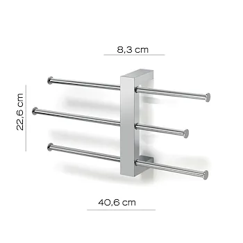 Bridge barra con 3 porta salviette 40,6 cm cromato codice prod: 000076301300000 product photo Foto1 L2