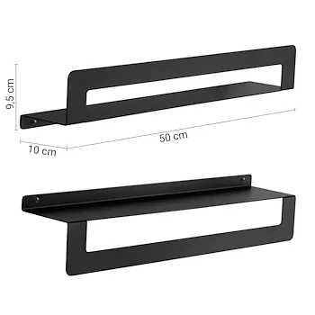 CLEO porta oggetti mensola 50 cm nero opaco codice prod: 000020191450000 product photo Foto1 L2