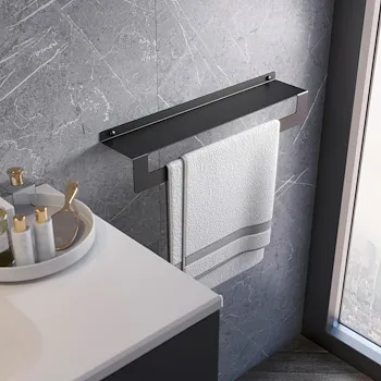 CLEO porta oggetti mensola 50 cm nero opaco codice prod: 000020191450000 product photo Foto2 L2