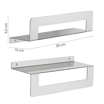 CLEO porta oggetti mensola doccia 30 cm spazzolato codice prod: 000020193830000 product photo Foto1 L2