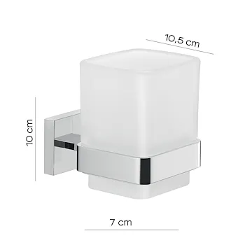 Elba bicchiere porta spazzolini a parete cromato codice prod: 0000A0101300000 product photo Foto1 L2