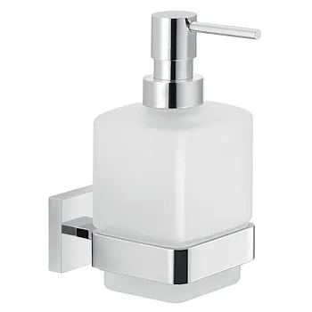 Elba dispenser dosa sapone a parete cromato in vetro satinato codice prod: 0000A0811300000 product photo Default L2