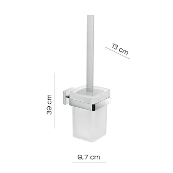 Elba porta scopino wc a parete cromato con ciuffo in setole codice prod: 0000A0331300003 product photo Foto1 L2