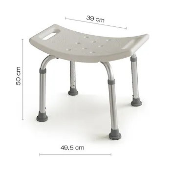 Friend sgabello da bagno regolabile bianco codice prod: 000010720200000 product photo Foto2 L2