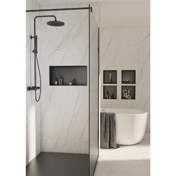 GUEST nicchia da parete doccia 32 x 32 nero opaco codice prod: 000024911400000 product photo Foto1 L2