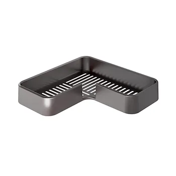 Il giglio porta oggetti doccia angolare a parete grigio lucido codice prod: 0000A9838100000 product photo Default L2