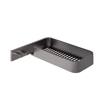 Il giglio portaoggetti rettangolare doccia con appendini ad angolo grigio lucido codice prod: 0000A9198100000 product photo Default L2