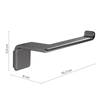 Il giglio portarotolo a parete grigio lucido codice prod: 0000A9248100000 product photo Foto1 L2