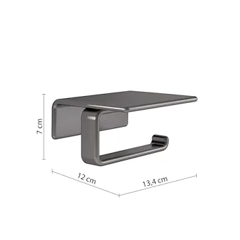 Il giglio portarotolo coperto a parete gun metal codice prod: 0000A9258100000 product photo Foto1 L2