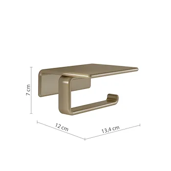 Il giglio portarotolo coperto a parete oro opaco codice prod: 0000A9258800000 product photo Foto1 L2