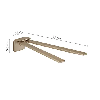 Il giglio portasalviette a snodo 60 cm oro opaco codice prod: 0000A9238800000 product photo Foto1 L2