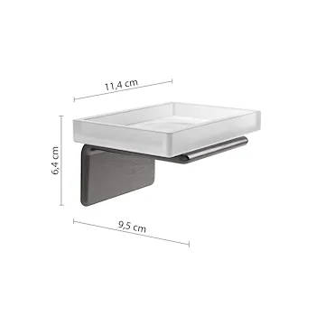 Il giglio portasapone a parete grigio lucido codice prod: 0000A9118100000 product photo Foto1 L2