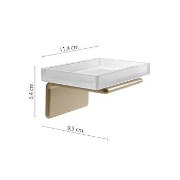 Il giglio portasapone a parete oro opaco codice prod: 0000A9118800000 product photo Foto1 L2