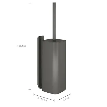 Il giglio portascopino a parete gun metal codice prod: 0000A9338100003 product photo Foto1 L2