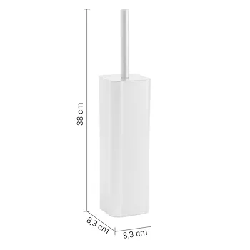 JACK portascopino da terra con ciuffi in setola bianco opaco codice prod: 000013340200000 product photo Foto1 L2