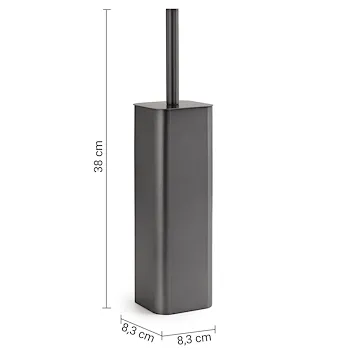 JACK portascopino da terra con ciuffo in setole gun metal codice prod: 000013348100000 product photo Foto2 L2