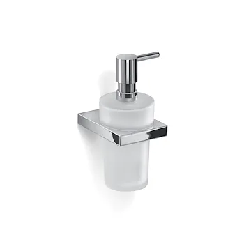 Lanzarote dispenser dosa sapone a parete cromato in vetro satinato codice prod: 0000A3811300000 product photo Default L2
