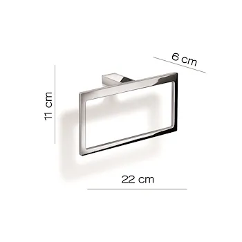 Lanzarote porta salviette 22 cm ad anello cromato codice prod: 0000A3701300000 product photo Foto1 L2