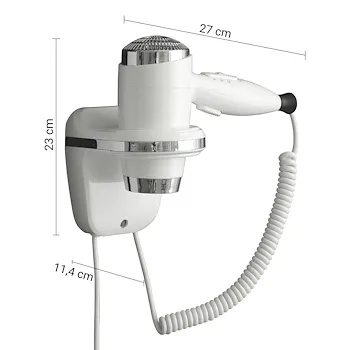 Libeccio phon 1600 W bianco con supporto a parete codice prod: 000050600200000 product photo Foto1 L2