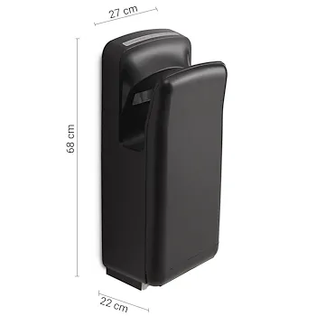 MELTEMI asciugamani elettrico nero opaco codice prod: 000024621400000 product photo Foto1 L2