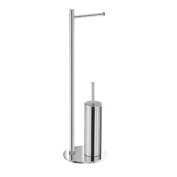 Mida piantana porta salviette 2 bracci e porta scopino cromato codice prod: 000072321300000 product photo Default L2