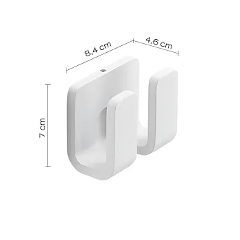 Outline gancio appendi abiti doppio bianco opaco codice prod: 000032282200000 product photo Foto1 L2