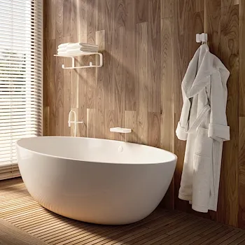 Outline gancio appendi abiti doppio bianco opaco codice prod: 000032282200000 product photo Foto2 L2