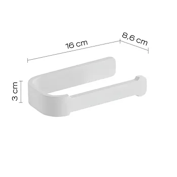 Outline porta rotolo bianco opaco codice prod: 000032242200000 product photo Foto2 L2