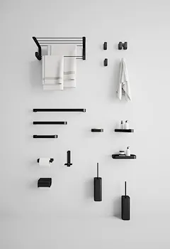 Outline porta salviette 25 cm nero opaco codice prod: 000032211425000 product photo Foto2 L2