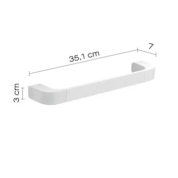 Outline porta salviette 35 cm bianco opaco codice prod: 000032212235000 product photo Foto1 L2