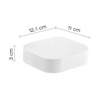 Outline porta sapone a parete bianco opaco codice prod: 000032122200000 product photo Foto1 L2