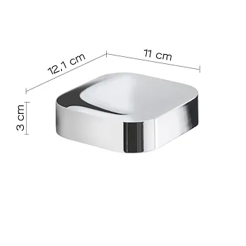 Outline porta sapone a parete cromato codice prod: 000032121300000 product photo Foto1 L2