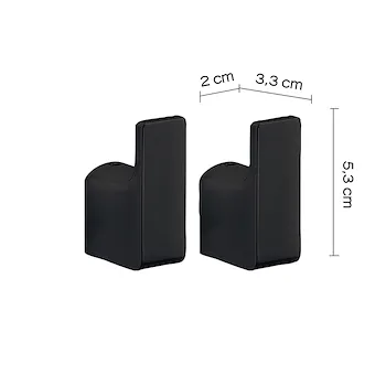 Pirenei appendiabiti 2 pezzi nero opaco codice prod: 0000PI271400000 product photo Foto1 L2