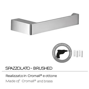 Pirenei portarotolo cromato spazzolato codice prod: 0000PI243800000 product photo Foto2 L2