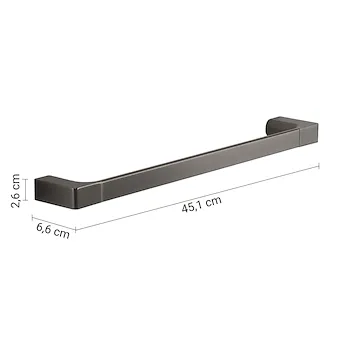 Pirenei portasalviette 45cm a parete grigio lucido codice prod: 0000PI218145000 product photo Foto1 L2