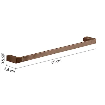 Pirenei portasalviette 60cm a parete oro rosa codice prod: 0000PI218260000 product photo Foto1 L2
