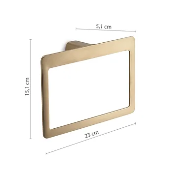 Pirenei portasalviette a parete oro opaco codice prod: 0000PI708800000 product photo Foto1 L2